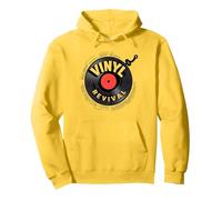Vinyl Revival Retro Record Amateur de Musique Sweat à Capuche, Unisexe pour Adultes, Citron, XXL