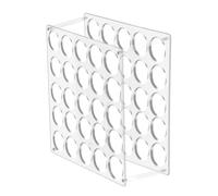 Vinyl Roll Holder - Acrylic Clear Craft Organizer Stand,25 Holes Base Frame