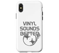 Vinyl Sounds Better Vintage Music LP Record Collector DJ Coque pour iPhone X/XS