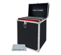 Vinyl Tonic Boîte de rangement en vinyle LP de 17,8 cm ou 30,5 cm avec chiffon, 3 couleurs au choix, noir 30,5 cm, mallette