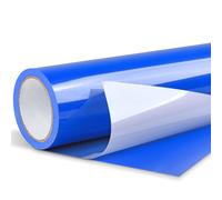 Vinyle Adhésif Bleu foncé, 30 x 500 cm PET Vinyle adhésif Blanc pour Cricut, Silhouette Cameo, Vinyle permanent pour Cadeaux de Bricolage, Mug, Fenêtre, Céramique, Plastique