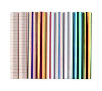 Vinyle adhésif holographique pour loisirs créatifs - 7 couleurs assorties avec 2 films de transfert - Compatible avec Cricut Silhouette Cameo - Décoration d'intérieur - 30,5 x 30,5 cm