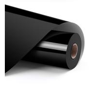 Vinyle adhésif permanent brillant - LOKLIK - Noir - 30 5 x 180 cm - Support PET - Résiste 5 ans (intérieur)