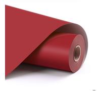Vinyle adhésif permanent mat - LOKLIK - Rouge 30 5 x 180 cm - Résistant intempéries - Support PET transparent