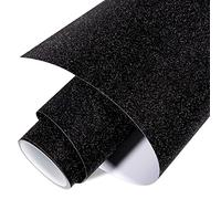 Vinyle adhésif permanent noir pailleté, 30,5 x 155cm, fonctionne avec camée et autres emporte-pièces pour la décoration de la maison.