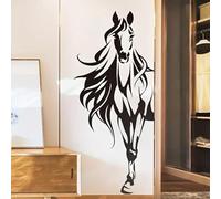 Vinyle autocollant en vinyle silhouette de cheval autocollant mural d’animal autocollant sur le mur du zoo de la chambre décoration maison décalcomanie du salon art du papier peint