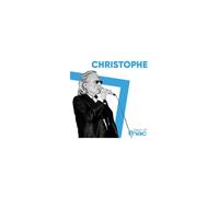 Vinyle Compilation Capitol Records Christophe - Best-of Fnac, Pochette portrait photo minimaliste, Blanc/Noir/Bleu clair