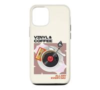 Vinyle et Café Toute la Journée Tous Les Jours Musik Cafè Coque pour iPhone 12/12 Pro