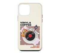 Vinyle et Café Toute la Journée Tous Les Jours Musik Cafè Coque pour iPhone 12 Mini