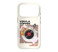 Vinyle et Café Toute la Journée Tous Les Jours Musik Cafè Coque pour iPhone 17 Pro