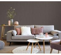 Vinyle expansé 10028-15 papier peint intissé uni 0.53 x 10.05 m Erismann GMK - Fashion For Walls noir