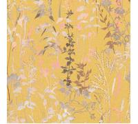 vinyle expansé 10258-03 papier peint intissé fleurs floral 0.53 x 10.05 m Erismann Casual Chic jaune