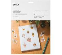 Vinyle imprimable - Blanc - A4 - 12 feuilles - Compatible imprimantes jet d'encre - Projets créatifs