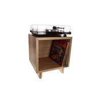 Enova HiFi Meuble HiFi Vinyle Lover Cube Bois 450x500x400 mm Contemporain