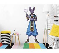 Vinyle mural Taille Real Dragon Ball Super Beerus Produit officiel | 48 x 110 cm | Autocollant | Mural | Décoration Maison | DBS