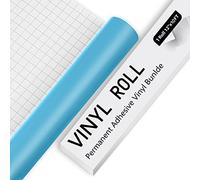 Vinyle permanent pour Cricut - Feuilles de vinyle adhésif bleu mat de 3 m pour Cricut, Silhouette & Cameo, vinyle pour tasse, tasse, fenêtre et décoration de la maison, et autres projets de bricolage