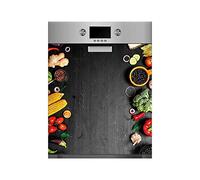 Vinyle pour lave-vaisselle légumes | Différentes dimensions 65 x 75 cm | Adhésif résistant et facile à appliquer | Autocollant adhésif décoratif de conception professionnelle