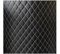 Vinyle PVC matelassé simili cuir tissu imperméable simili cuir tissu point de diamant coussin rembourré ouate de lin support d'ameublement(Black2,1.6x5m)