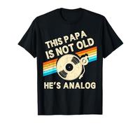 Vinyle rétro pour la fête des pères avec Inscription « This Papa is Not Old Hes » T-Shirt