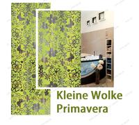 Vinyle Rideau PRIMAVERA Mai-Grün 180x200cm Élégant Semi-Transparent Fleurs