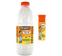 Vinyl'ecole Flacon De Colle Blanche Vinylique 1l Et Flacon De 25g Rechargeable-Idéal Travaux Manuels Et Loisirs Créatifs Dès 3 Ans-Rentrée Des Classes-Fabrication Française