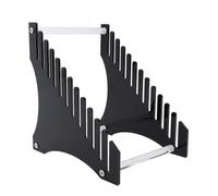 Vinyls Record Storage Stand, 12 emplacements Organisateur de fichiers acryliques, porte-magazine CD Storage Racks Easy Assembly Access for Music Collection Album (black)