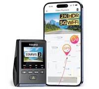 VIOFO A119 Mini 2 Dashcam Avant, STARVIS 2, Wi-Fi 5G, GPS, Contrôle Vocal | 2K HDR avant, capteur STARVIS 2, Wi-Fi 5GHz et app, GPS, contrôle vocal, vision nocturne 2.0, design discret, écran LCD 1.5
