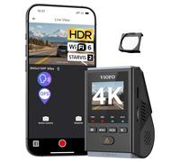VIOFO A119M Pro 4K HDR Mini Dashcam Auto avec CPL, Wi-Fi 6 & GPS Caméra de Voiture Avant avec STARVIS 2, Commande Vocale & Émission Vocale, Vision Nocturne 2.0, Mode Stationnement Tamponné, Écran LCD