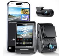VIOFO A229 Plus Caméra embarquée 2K + 2K Dual Starvis 2, HDR avant arrière, commande vocale et Wi-Fi 5 GHz, GPS ultra précis, super vision nocturne 2.0, grand écran LCD 2,4", sortie vocale, 512 Go max
