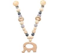 Viojrlly Chaîne de Poussette en Bois pour Enfants, Jouets de Poussette pour Enfants, chaînes de Poussette pour Filles et garçons, chaînes de Voiture pour Enfants, pendentifs de Poussette pour Enfants