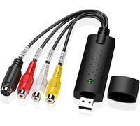 Viojrlly Convertisseur VHS vers numérique, Carte de Capture vidéo Hi8 VHS vers DVD USB 2.0, numériseur Audio-vidéo, convertisseur VHS vers USB pour PC, convertisseur vidéo, convertisseur DVD