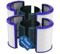 VIOKS 2x filtres 360° de remplacement pour Dysоn Filter Hot and Cool 969048-02 - Purificateur d'air filtre Hepa + filtre à charbon actif pour HP04 HP05 DP04 TP04 TP05, Pure Cool, Pure Hot+Cool