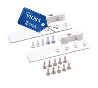 VIOKS Accessoires de rechange pour réfrigérateur Liebherr 9086322-2 x charnières de remorquage pour réfrigérateur avec rail coulissant en plastique - Kit de montage de porte