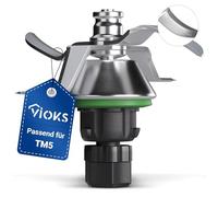 VIOKS Alternatif Couteau compatible avec Thеrmomix TM5 | Lame de rechange 4 lames en acier inoxydable avec joint, accessoire pour robot de cuisine