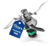 VIOKS Alternatif Couteau compatible avec Thеrmomix TM6 | Lame de rechange 4 lames en acier inoxydable avec joint, accessoire pour robot de cuisine