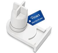 VIOKS Charnière de porte de rechange pour réfrigérateur / congélateur - Compatible avec Bosch 00169301, Miele 5384490 - Montage sur porte - Blanc - 2 pièces - 25 cm x 15 mm x 15 mm