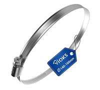 VIOKS Collier de serrage 140-160 mm de diamètre W2 en acier chromé pour tuyau d'évacuation d'air de 150 mm de diamètre sur hotte aspirante