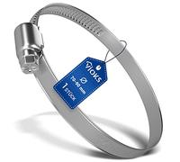 VIOKS Collier de serrage de 70 à 90 mm de diamètre en acier inoxydable pour tuyau d'évacuation de 80 mm/colliers de serrage en acier inoxydable