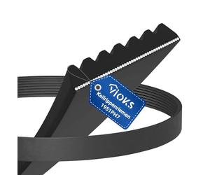 VIOKS Courroie Trapézoïdale Striée 1951PH7 1951H7 - Remplacement Pour Whirlpool Bauknecht 481235818156, AEG 150612403/9, Fagor 57X2351 - Courroie d'Entraînement Pour Séchoir à Linge