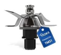 VIOKS Couteau Thermomix TM31 Remplacement pour Vorwerk Thermomix TM31 Couteau en acier inoxydable SUS420 - Robot de cuisine TM31 Accessoires Thermomix TM31 & Pièces Détachées Thermomix TM31