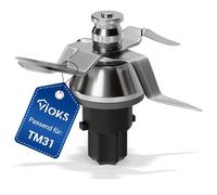 VIOKS Couteau TM31 Remplacement pour Couteau Thermomix TM31 - Couteau Mélangeur pour Thermomix Vorwerk TM31 - Couteaux Bimby TM31 en Acier inoxydable SUS420 Pièces de Rechange & Accessoires TM31