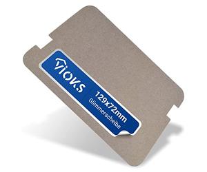 VIOKS Disque de mica pour micro-ondes 129 x 72 mm de rechange pour plaque de mica Sharp PCOVPA309WRE0 - Couvercle de conducteur creux mica universel découpable