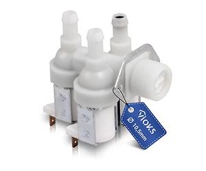 VIOKS Électrovanne 230 V 3/4" de Rechange pour vanne d'eau Miele 1678013 / vanne à Eau 3 Fois 90° Ø 10,5 mm pour Machine à Laver Miele W961 Novotronic W985 W822 W842 W830 W907, etc