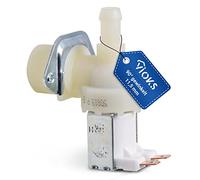 VIOKS Électrovanne à eau électrique - 1 compartiment 90° - Diamètre : 11,5 mm - Universel - Pour machine à laver et lave-vaisselle - Pour entrée d'eau AEG, Electrolux, Juno, Zanker, Zanussi, Candy