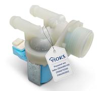 VIOKS Électrovanne double 180° de rechange pour machine à laver Beko 2466302002