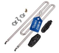 VIOKS Élément chauffant de rechange pour machine à laver 230 V 2100 W | Barre chauffante remplace 6260483 6260485, remplacement IRCA 4043769 pour machine à laver