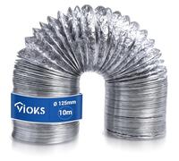 VIOKS Extracteur Hotte 125mm Alu Schlauch 10m