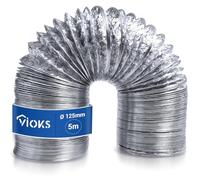 VIOKS Extracteur Hotte 125mm Alu Schlauch 5m