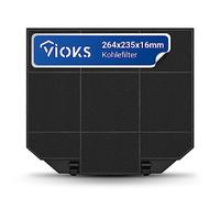 VIOKS Filtre à charbon 264 x 235 mm de rechange pour Faber I260GR Filtre à charbon actif pour hotte aspirante