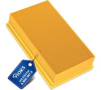 VIOKS Filtre à lamelles de rechange pour aspirateur Kärcher 6.904-367.0 - Filtre plissé plat - Jaune - Pour Kärcher NT 30/1 Tact Te L Eco & NT 35/1 Ap Te, NT 55/1, NT 361, NT 561 & Bosch GAS 35-55